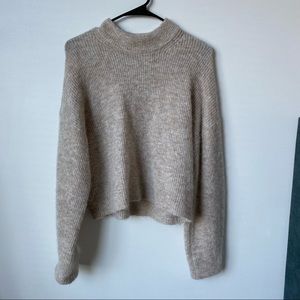 H&M Beige Fuzzy Sweater